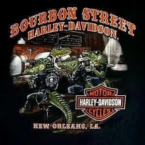 🐊 Mens HD Pocket Tee Bourbon Street Harley-Davidson 🐊